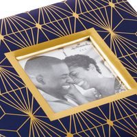 Navy and Gold Geometric Design Photo Album