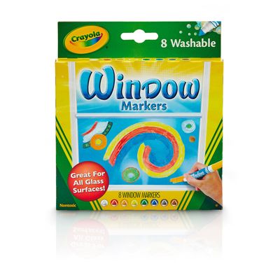 Crayola® Washable Window Markers, 8-Count