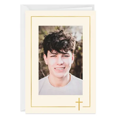 Personalized Cross Frame Religious Photo Card for only USD 4.99 | Hallmark