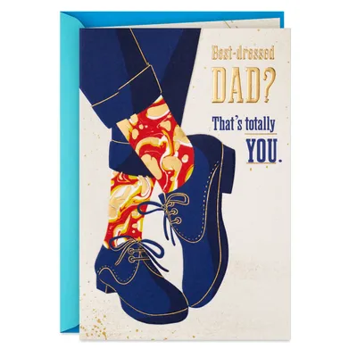 Best Dressed and Most Loved Dad Father's Day Card for only USD 4.99 | Hallmark