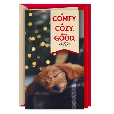 Comfy, Cozy Puppy Dog Christmas Card for only USD 3.59 | Hallmark