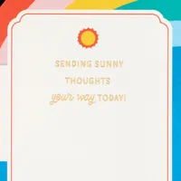 Sending Sunny Thoughts Your Way 3D Thinking of You Card for only USD 6.99 | Hallmark