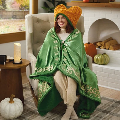 Disney Hocus Pocus Winifred Sanderson Hooded Blanket, 74x52 for only USD 44.99 | Hallmark