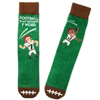 Football Is My Favorite F Word Funny Crew Socks for only USD 12.99 | Hallmark