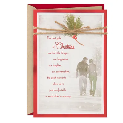 The Best Gifts Romantic Christmas Card for only USD 6.99 | Hallmark