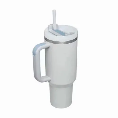 Gray Insulated Stainless Steel Travel Mug With Straw, 40 oz. for only USD 29.99 | Hallmark