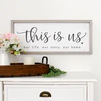 Sincere Surroundings This Is Us Farmhouse Style Wood Sign, 24x10 for only USD 49.99 | Hallmark