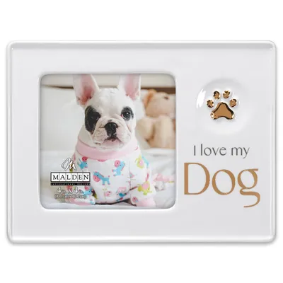 I Love My Dog Ceramic Picture Frame, 4x4 for only USD 15.99 | Hallmark