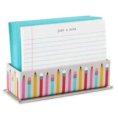 School Fun Flat Note Cards in Caddy, Box of 40 for only USD 10.99 | Hallmark
