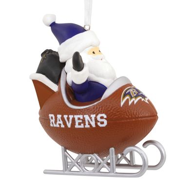 NFL Baltimore Ravens Santa Football Sled Hallmark Ornament