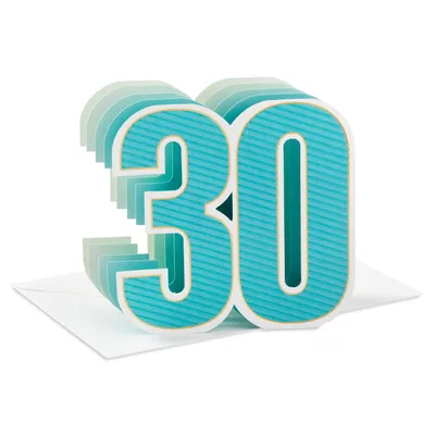 Many More Good Years Ahead 3D Pop-Up 30th Birthday Card for only USD 5.99 | Hallmark