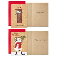 Rustic Kraft Boxed Christmas Cards Assortment, Pack of 36 for only USD 18.99 | Hallmark