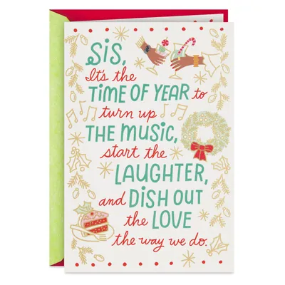 Dish Out the Love Christmas Card for Sis for only USD 2.99 | Hallmark