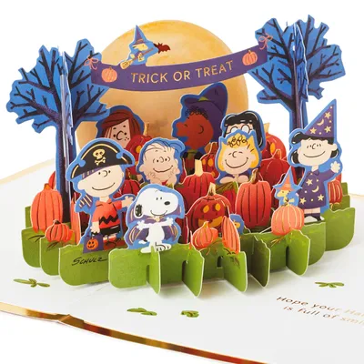 Peanuts® Trick or Treat 3D Pop-Up Halloween Card for only USD 14.99 | Hallmark