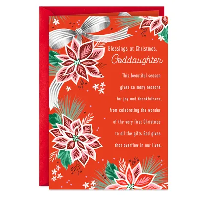 Blessings and Love Religious Christmas Card for Goddaughter for only USD 2.99 | Hallmark