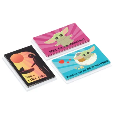 Star Wars: The Mandalorian™ Grogu™ Kids Mini Assorted Valentines, Pack of 18 for only USD 7.99 | Hallmark