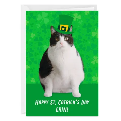 Personalized Leprechaun Cat St. Patrick’s Day Card for only USD 4.99 | Hallmark
