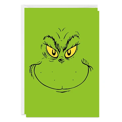 Dr. Seuss's How the Grinch Stole Christmas!™ Grinch Face Custom Christmas Card for only USD 4.99 | Hallmark