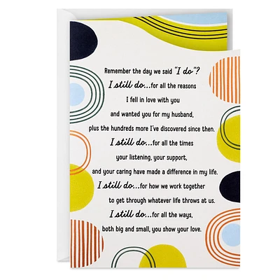 I Still Do Anniversary Card for Husband for only USD 4.59 | Hallmark