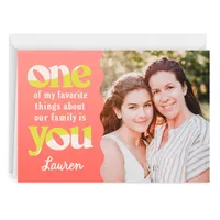 Personalized Favorite Thing About Our Family Photo Card for only USD 4.99 | Hallmark