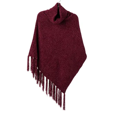 Britt’s Knits Wine Cowl Neck Poncho for only USD 39.99 | Hallmark