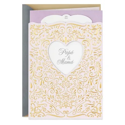 Heart of Our Family Spanish-Language Anniversary Card for Papá & Mamá With Keepsake Sentiment for only USD 4.99 | Hallmark