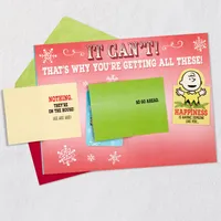 Peanuts® Snoopy Smiles Funny Christmas Card With Mini Cards for only USD 6.99 | Hallmark