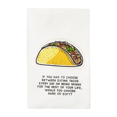 Mud Pie Eat Tacos or Be Skinny Funny Tea Towel for only USD 9.99 | Hallmark