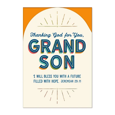 God's Good Work in Your Life Religious Birthday Card for Grandson for only USD 4.99 | Hallmark