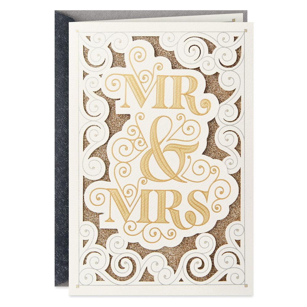 Hallmark Precious Metallics Embossed Foil Lettering & Design