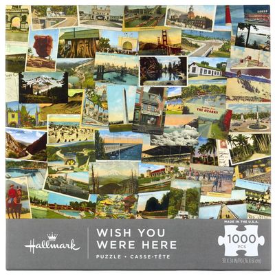 Wish You Were Here Vintage Postcards 1,000-Piece Puzzle