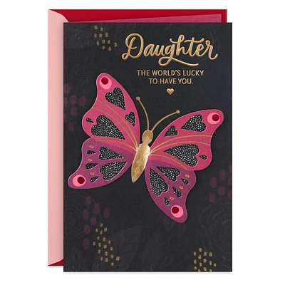 The World's Lucky to Have You Valentine's Day Card for Daughter for only USD 7.99 | Hallmark