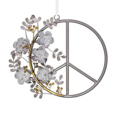 Signature Peace Symbol Premium Metal Hallmark Ornament for only USD 16.99 | Hallmark