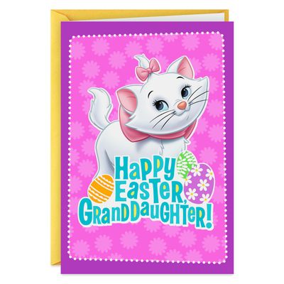 Disney Aristocats Marie Easter Card for Granddaughter