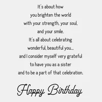 Wonderful, Beautiful You Birthday Card for Sister for only USD 4.99 | Hallmark