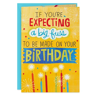 16" Make a Fuss Cake Pop-Up Jumbo Birthday Card for only USD 14.99 | Hallmark