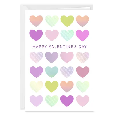 Pastel Hearts Folded Valentine's Day Photo Card for only USD 4.99 | Hallmark