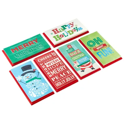 Vintage Letterpress Money Holder Boxed Christmas Cards Assortment, Pack of 36 for only USD 12.99 | Hallmark