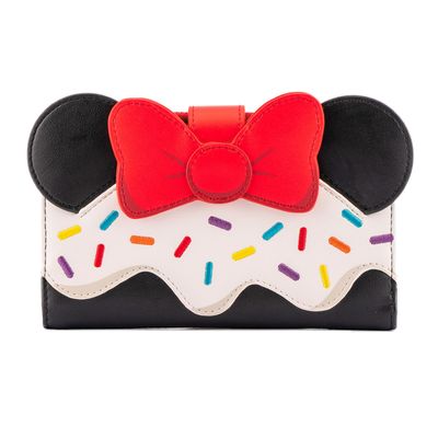 Loungefly Disney Minnie Mouse Sprinkle Cupcake Cosplay Flap Wallet