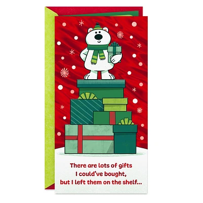 Pick a Gift Yourself Money Holder Christmas Card for only USD 3.59 | Hallmark