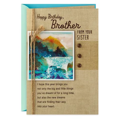 Everything You Wish Birthday Card for Brother From Sister for only USD 6.59 | Hallmark