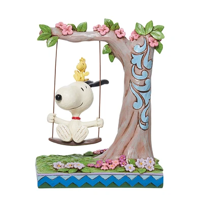 Jim Shore Peanuts Snoopy and Woodstock in Swing Figurine, 8" for only USD 74.99 | Hallmark