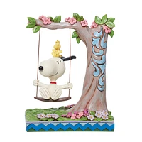 Jim Shore Peanuts Snoopy and Woodstock in Swing Figurine, 8" for only USD 74.99 | Hallmark