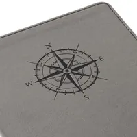 Gray Etched Compass Faux Leather Notebook for only USD 16.99 | Hallmark