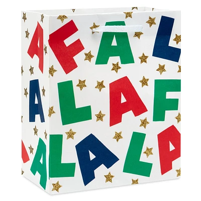 6.5" Fa La La Lettering Small Christmas Gift Bag for only USD 2.49 | Hallmark