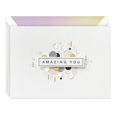 Amazing You Boxed Blank Note Cards Multipack, Pack of 8