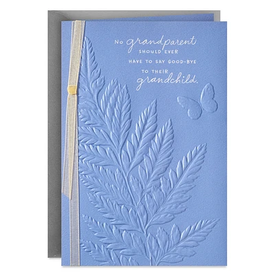 No Grandparent Should Have to Say Good-bye Sympathy Card for Loss of Grandchild for only USD 4.59 | Hallmark