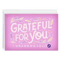 Personalized Grateful for You Card for only USD 4.99 | Hallmark