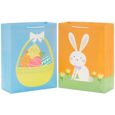 14.4" Chick and Bunny 2-Pack Extra-Large Easter Gift Bags for only USD 7.99 | Hallmark