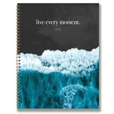 Live in the Waves Spiral 2022 Weekly/Monthly Planner, 12-Month